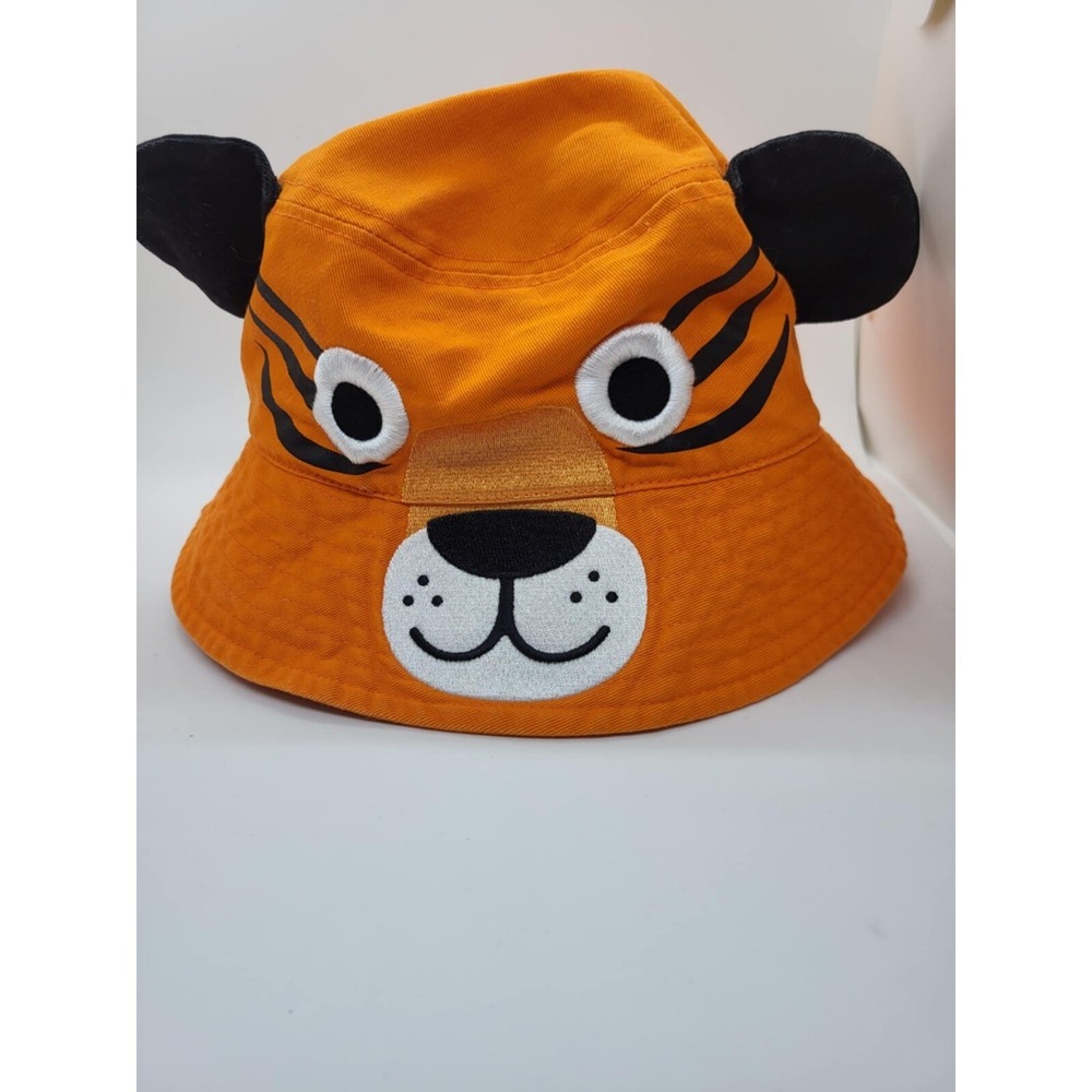 Kids San Diego Zoo Tiger Youth Bucket Hat Embroidered Tiger Face One Size